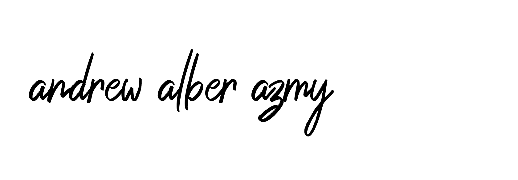 Signature of andrew-alber-azmy