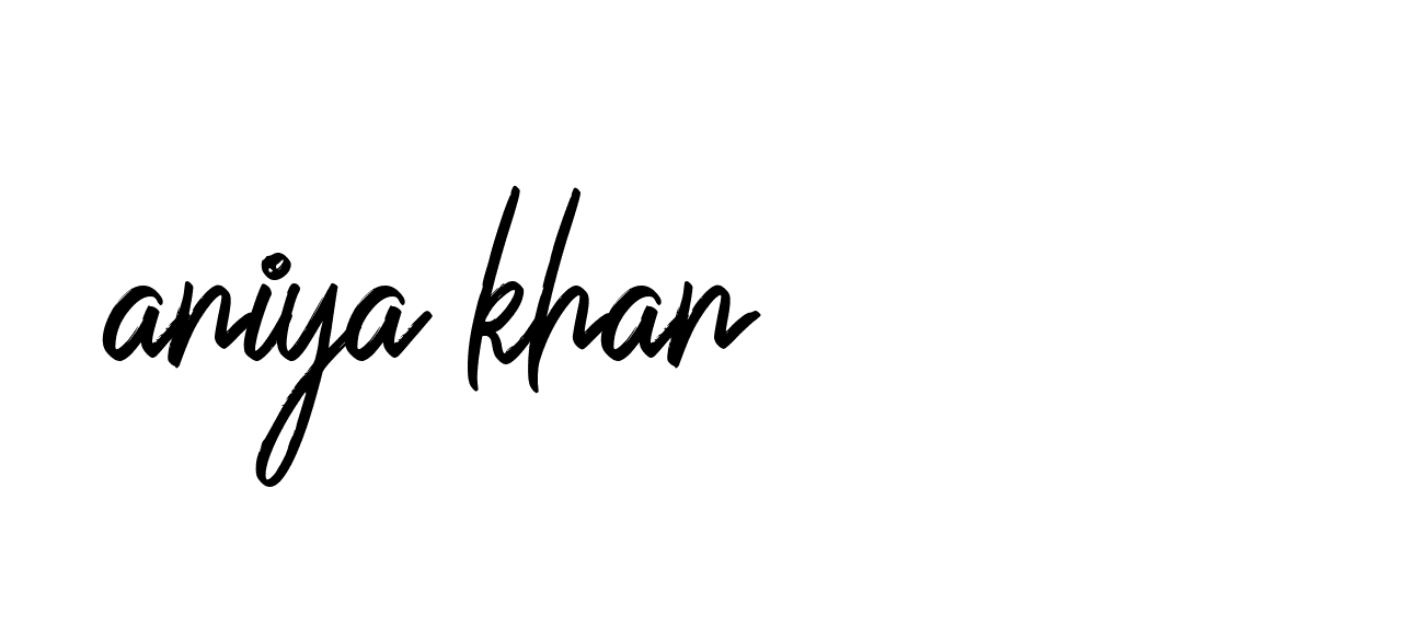 Signature of aniya-khan