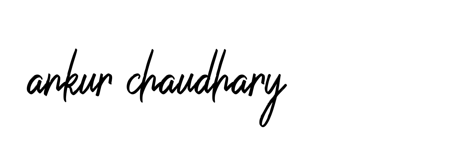 Signature of ankur-chaudhary