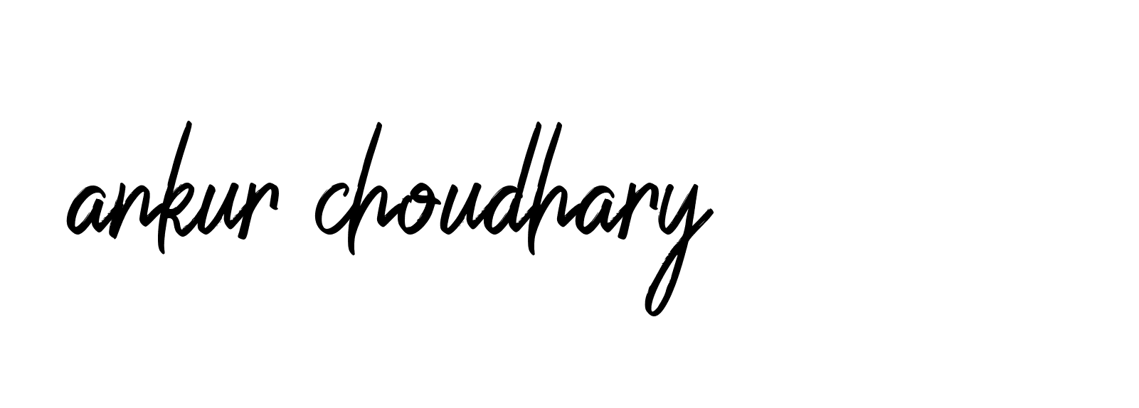 Signature of ankur-choudhary