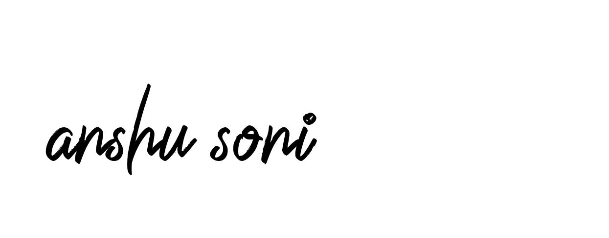 Signature of anshu-soni