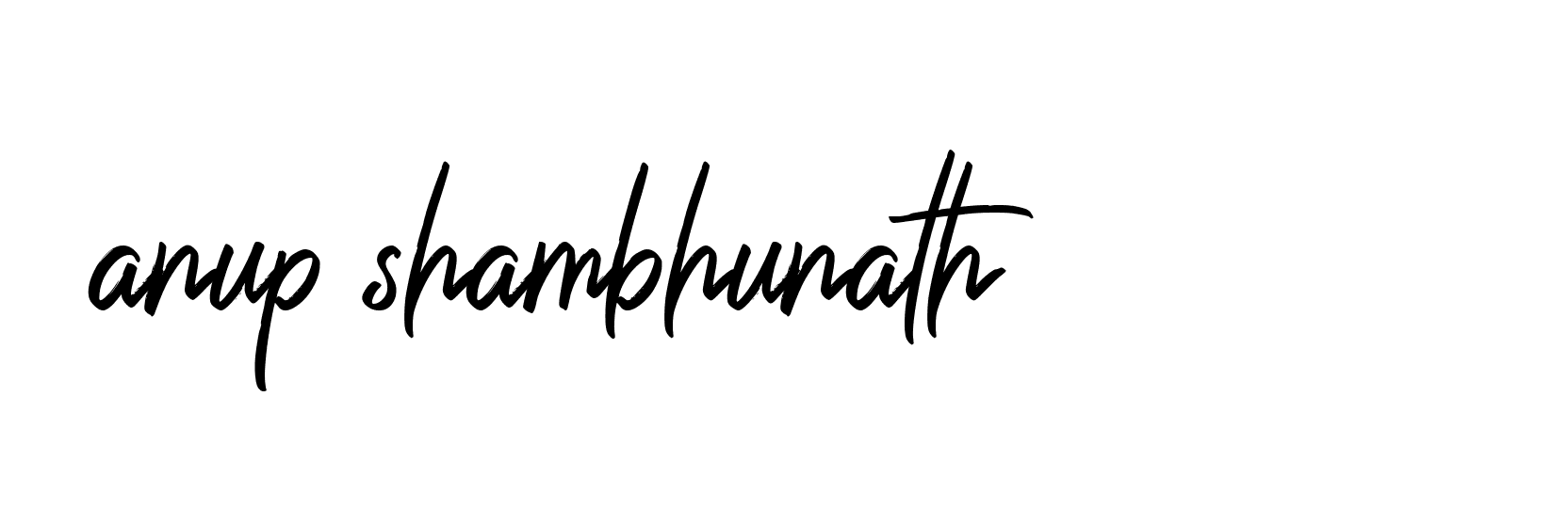 Signature of anup-shambhunath