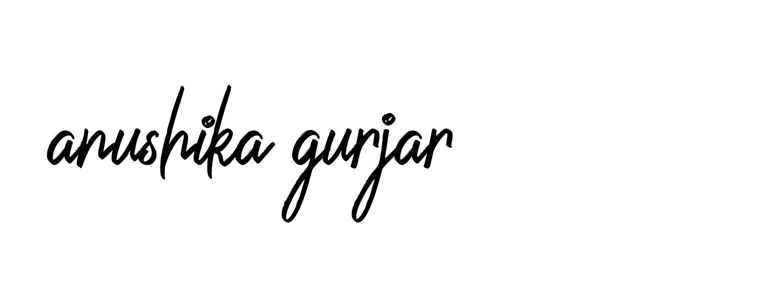 Signature of anushika-gurjar