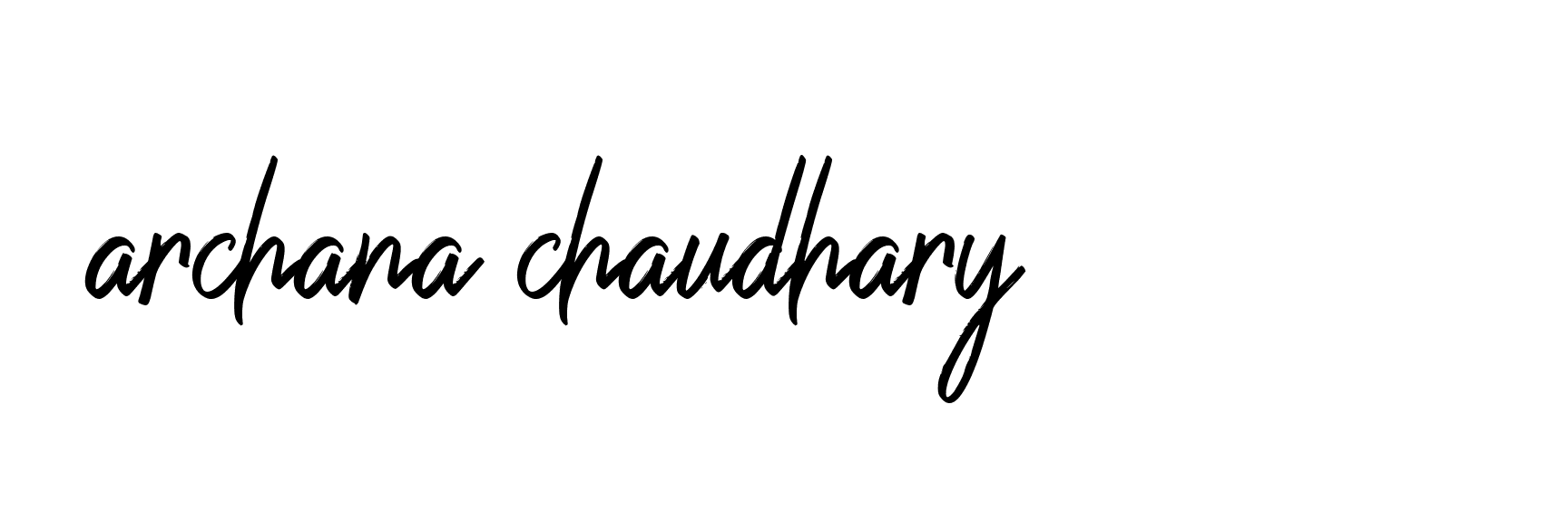 Signature of archana-chaudhary