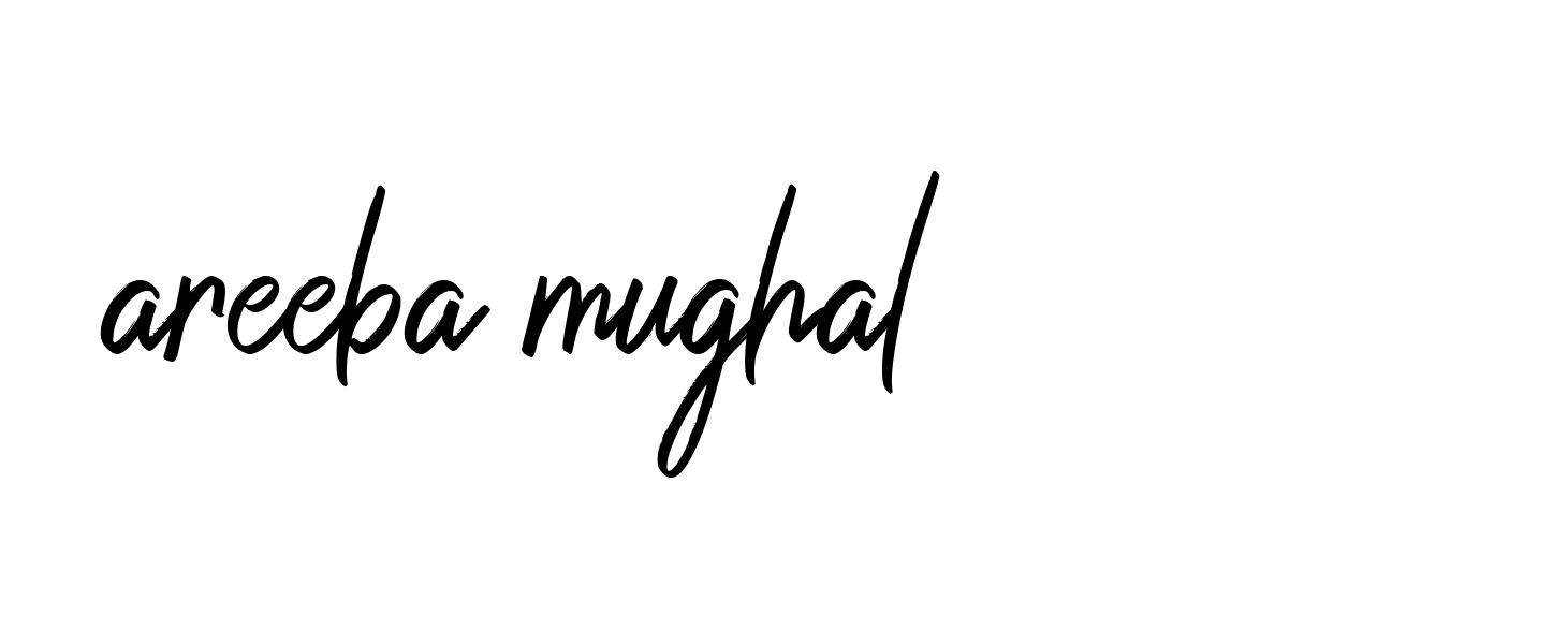 Signature of areeba-mughal