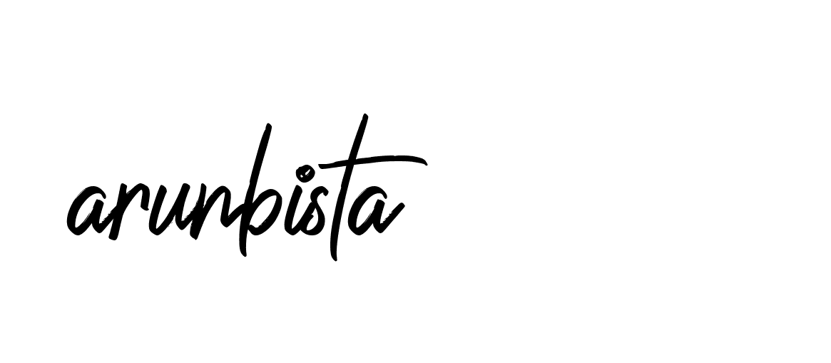 Signature of arunbista