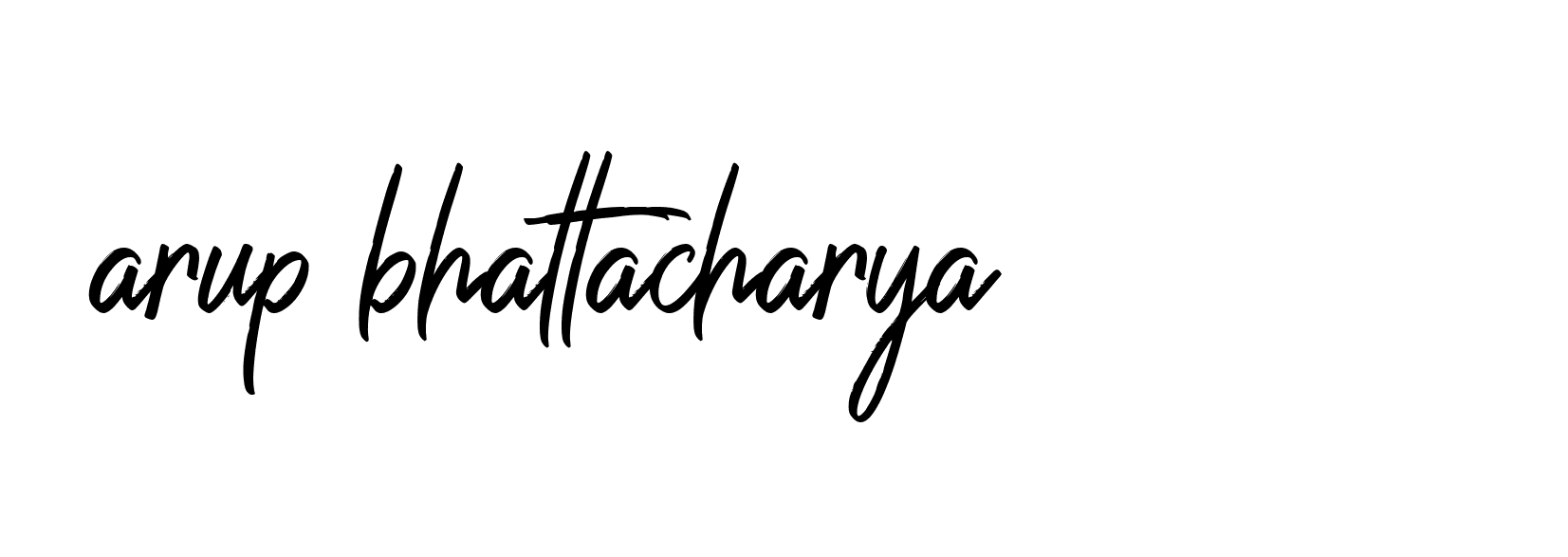 Signature of arup-bhattacharya