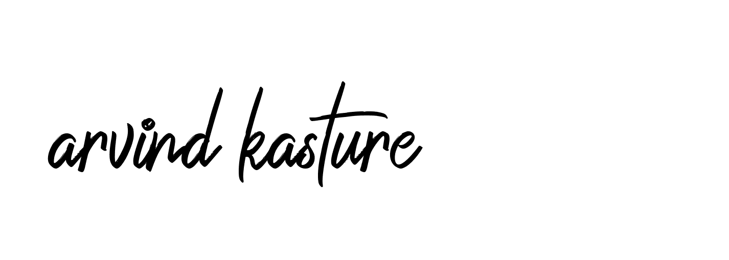 Signature of arvind-kasture