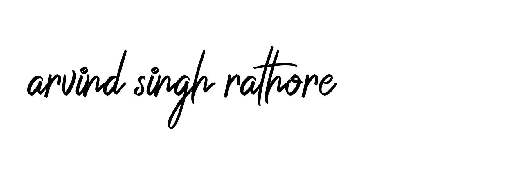 Signature of arvind-singh-rathore