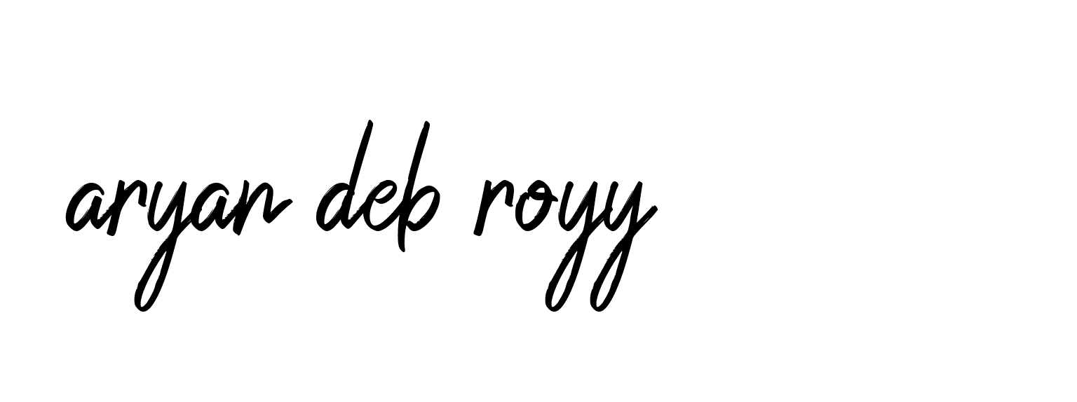 Signature of aryan-deb-royy