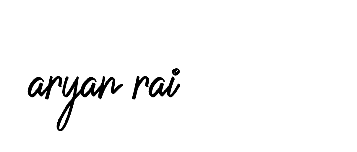 Signature of aryan-rai