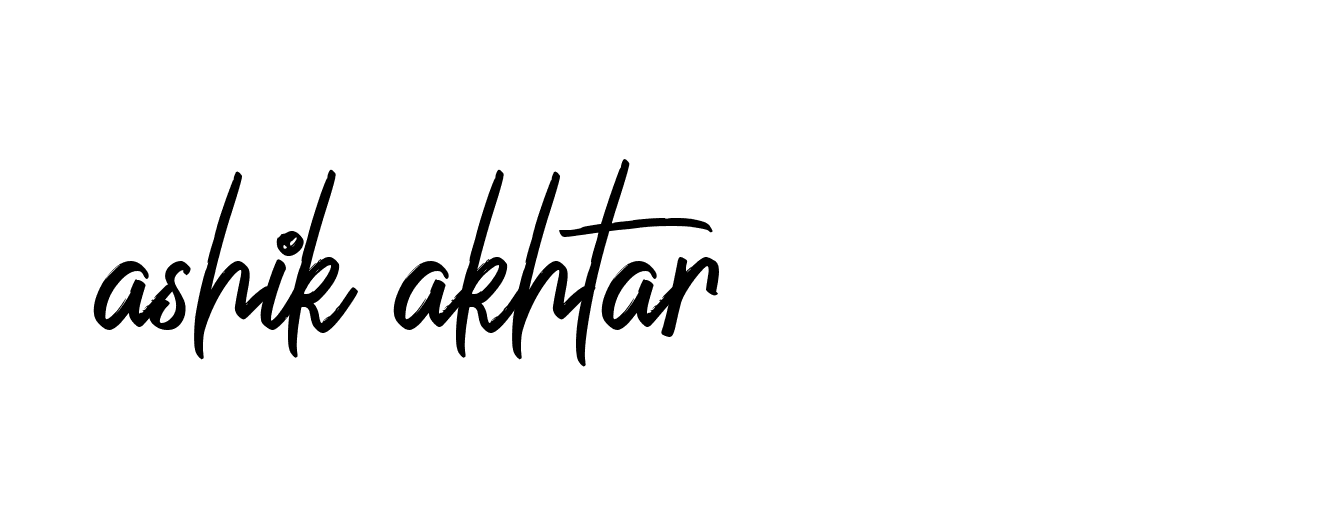 Signature of ashik-akhtar