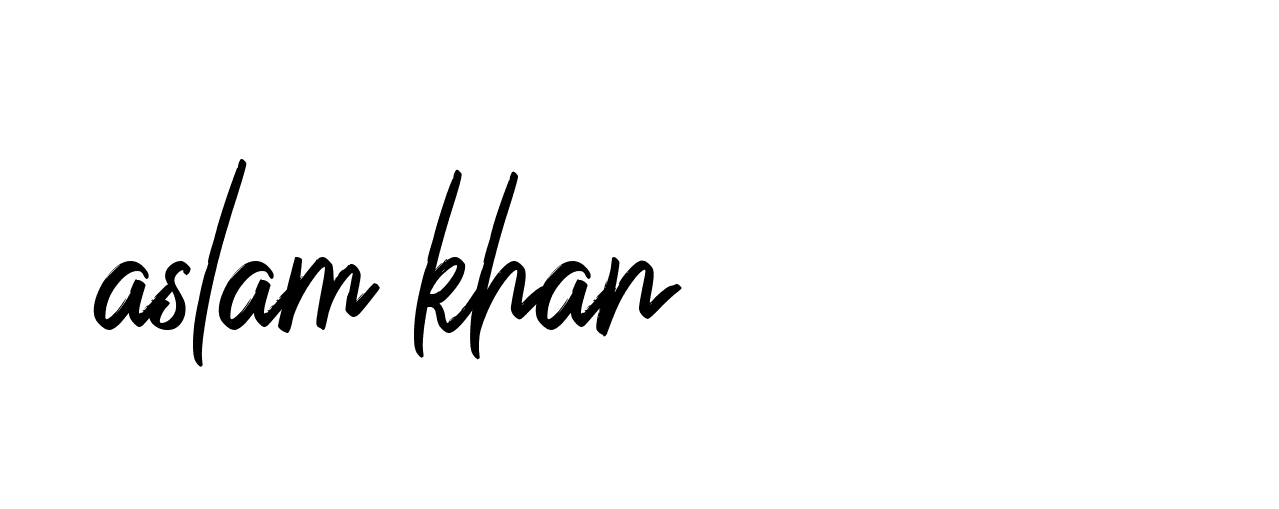 Signature of aslam-khan