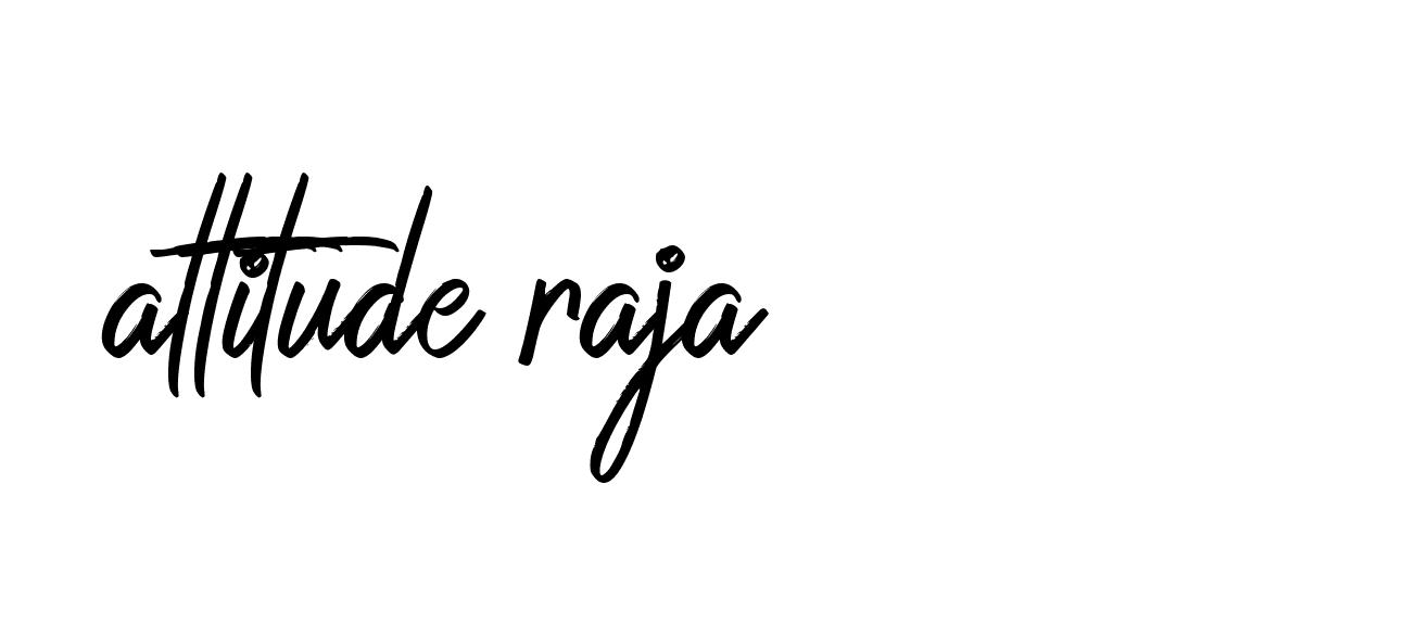 Signature of attitude-raja