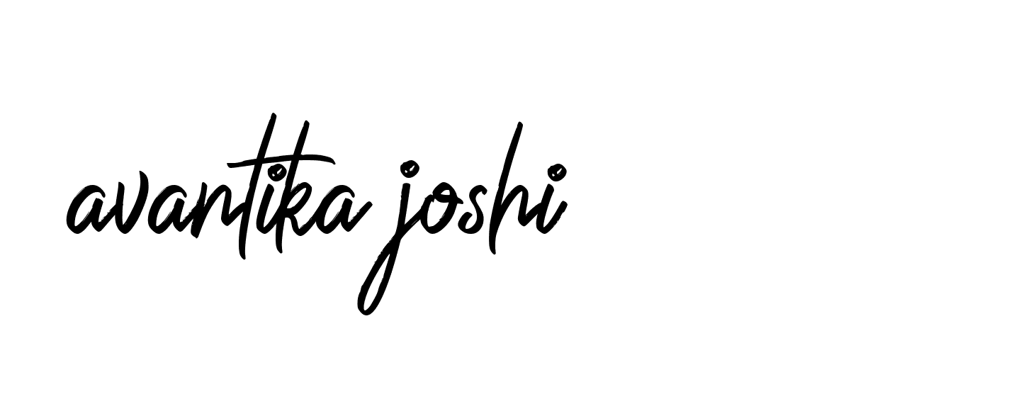 Signature of avantika-joshi-