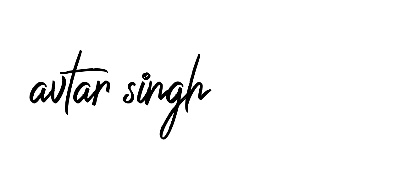 Signature of avtar-singh