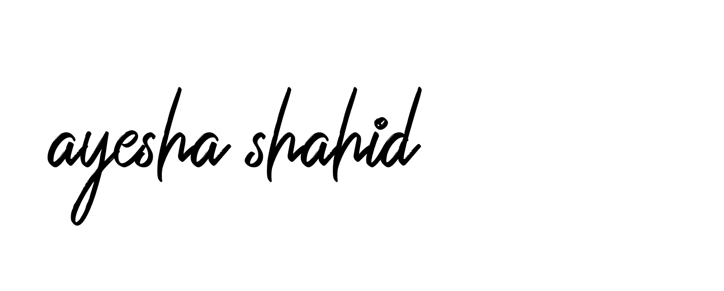 Signature of ayesha-shahid