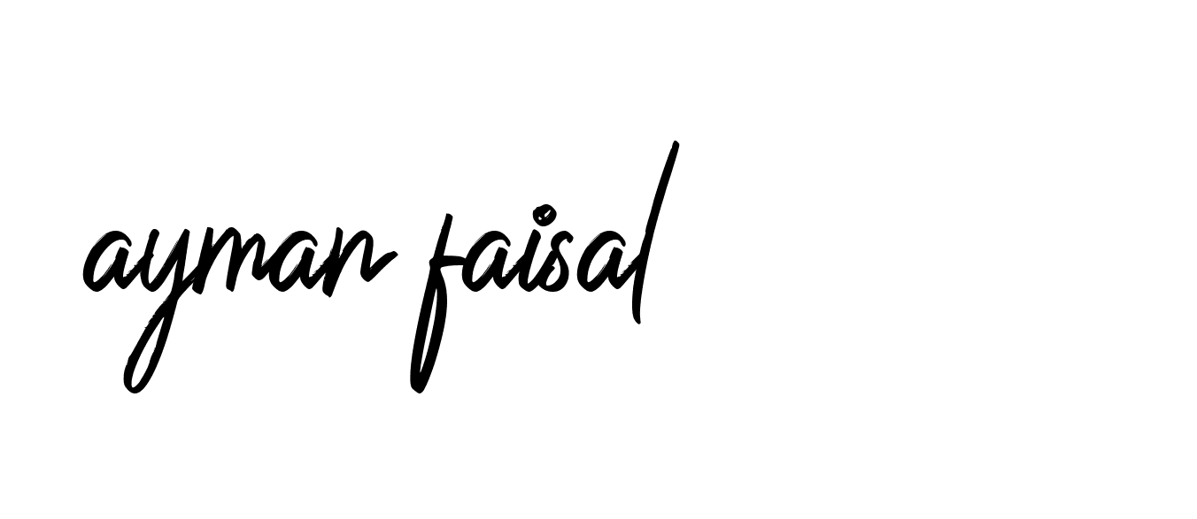 Signature of ayman-faisal