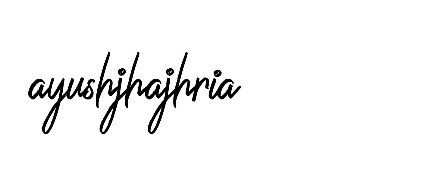 Signature of ayushjhajhria-