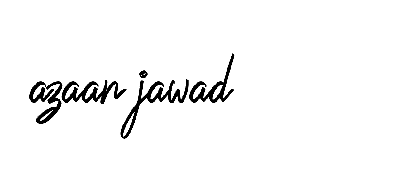 Signature of azaan-jawad