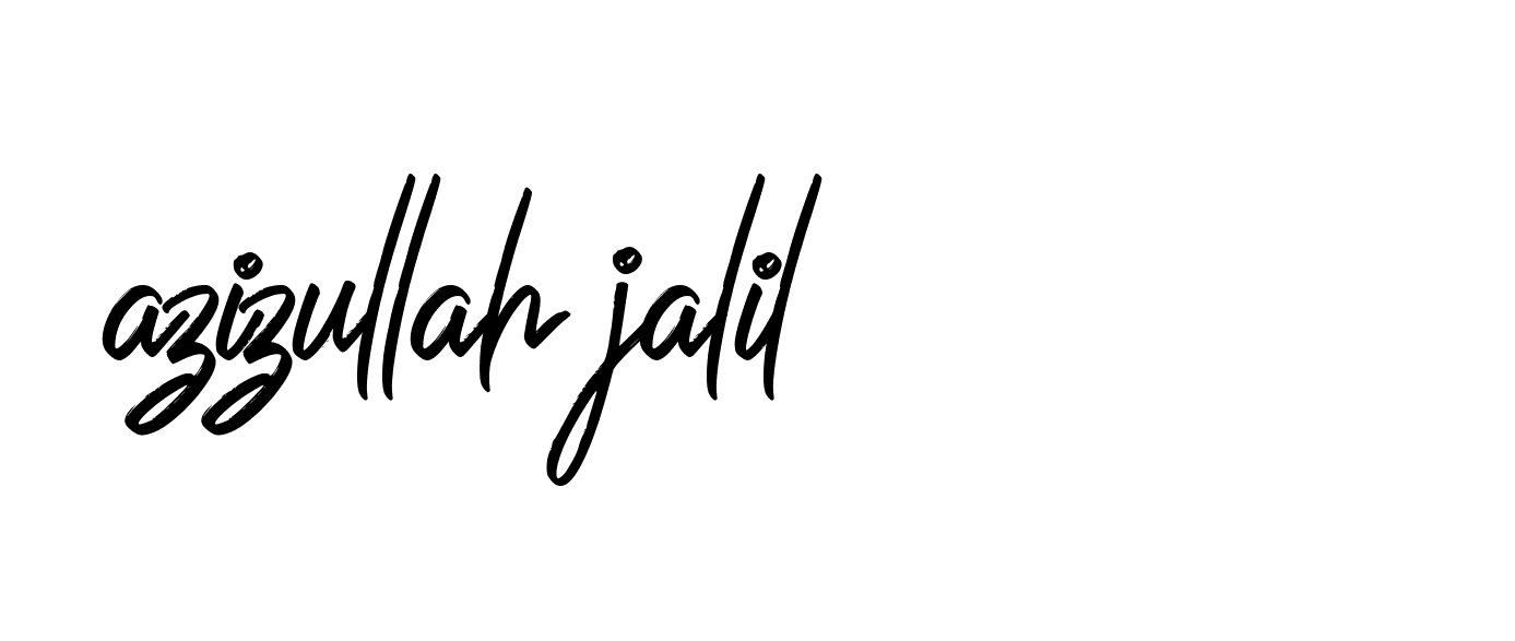 Signature of azizullah-jalil-