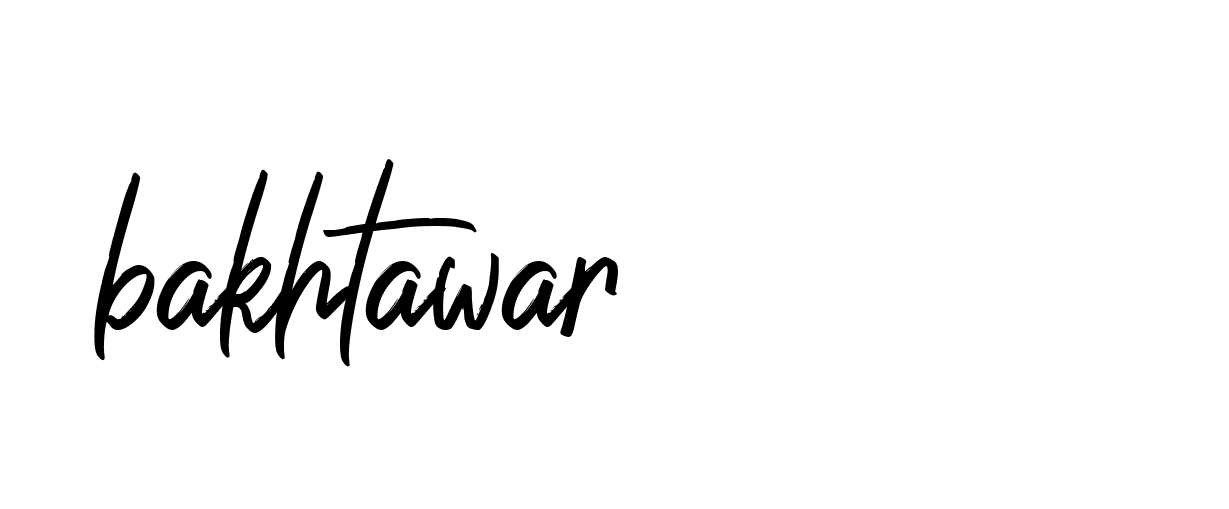 Signature of bakhtawar