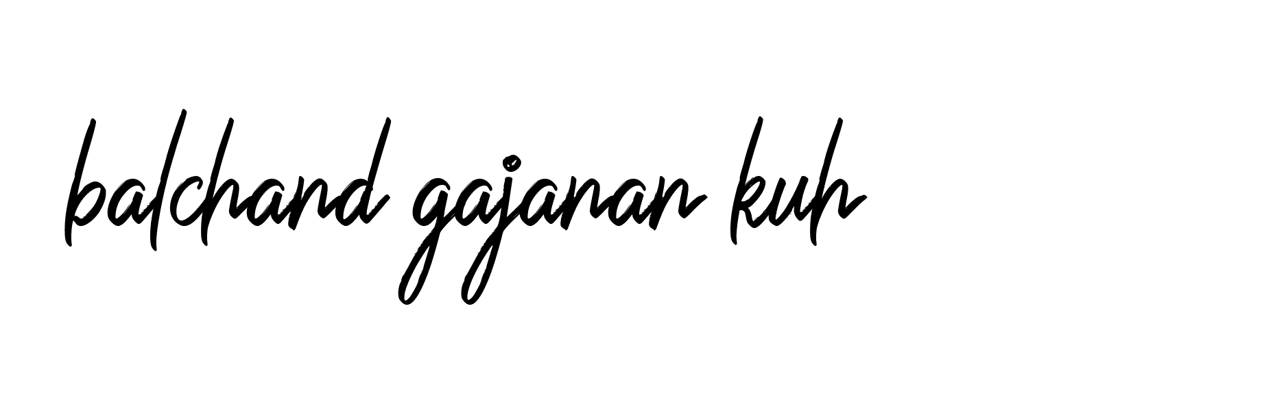 Signature of balchand-gajanan-kuh