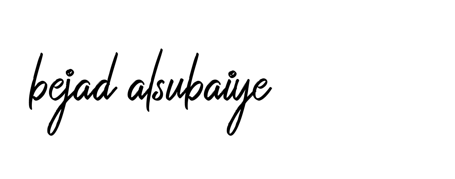 Signature of bejad-alsubaiye