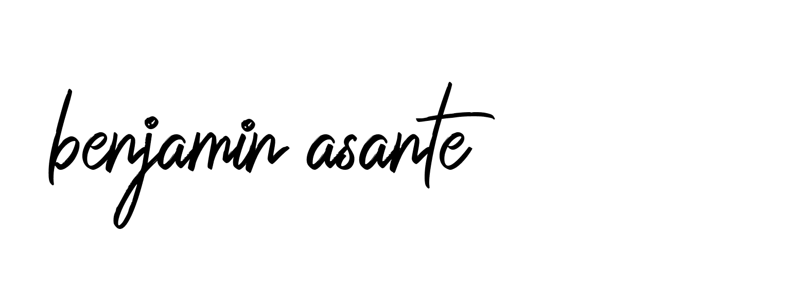 Signature of benjamin-asante-