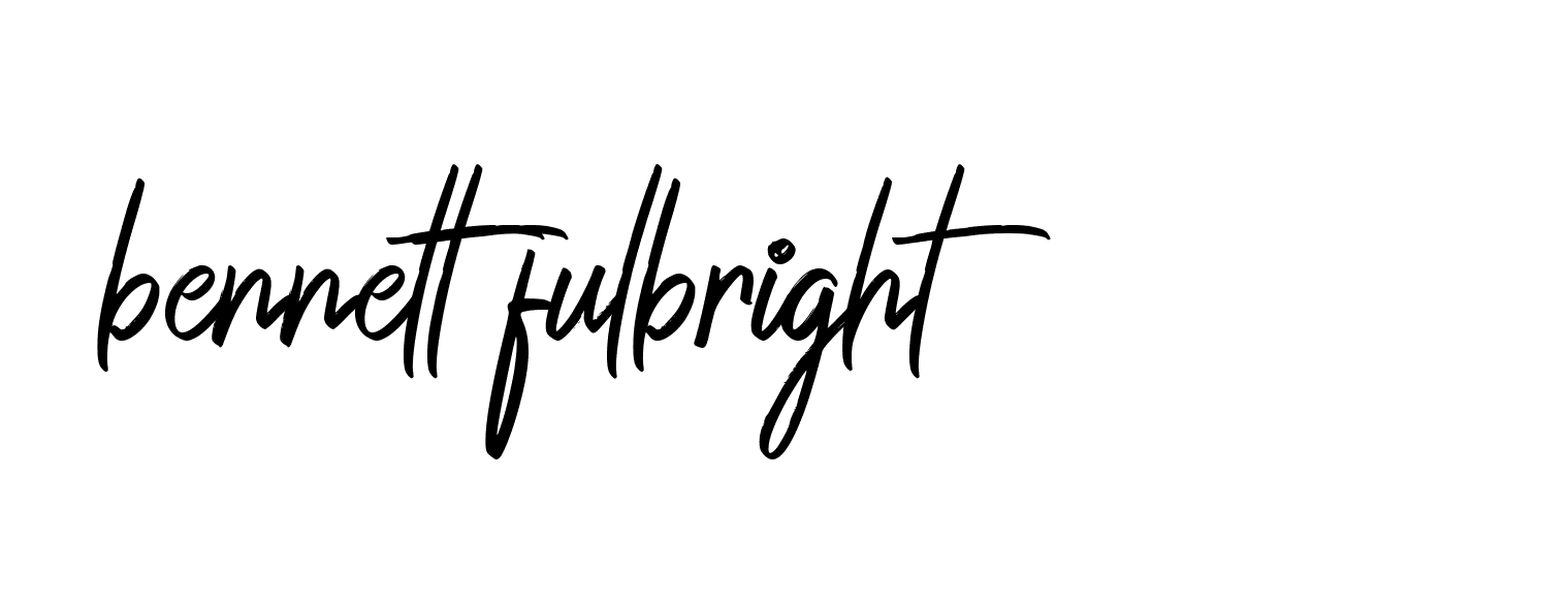 Signature of bennett-fulbright