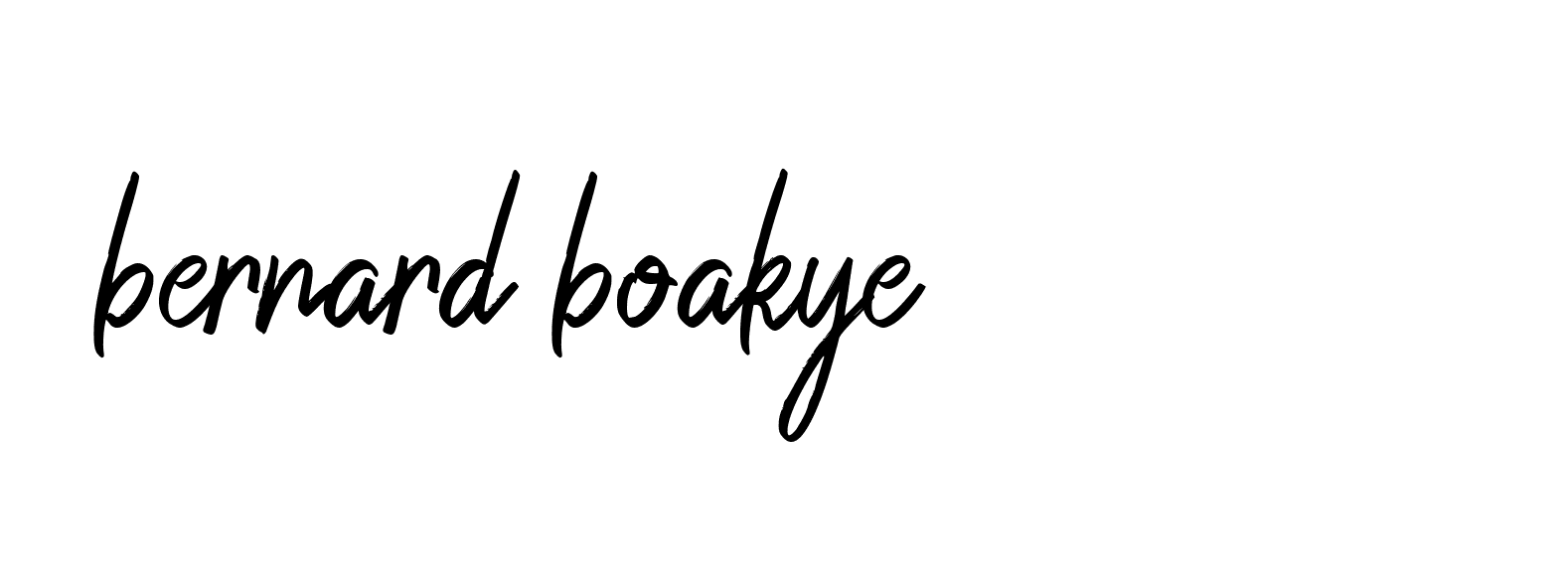 Signature of bernard-boakye-