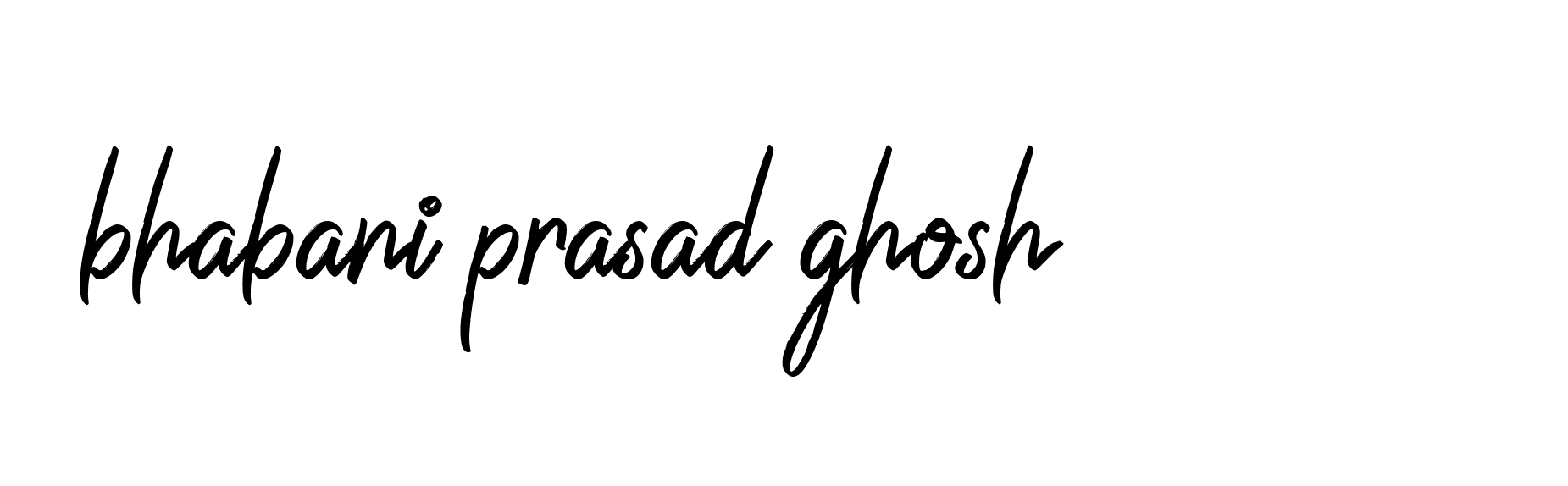 Signature of bhabani-prasad-ghosh