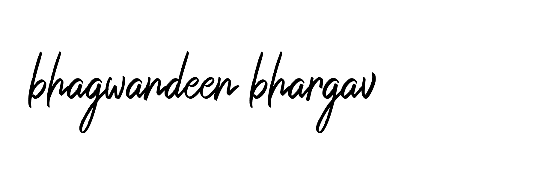 Signature of bhagwandeen-bhargav