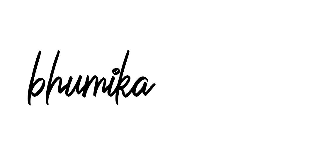 Signature of bhumika