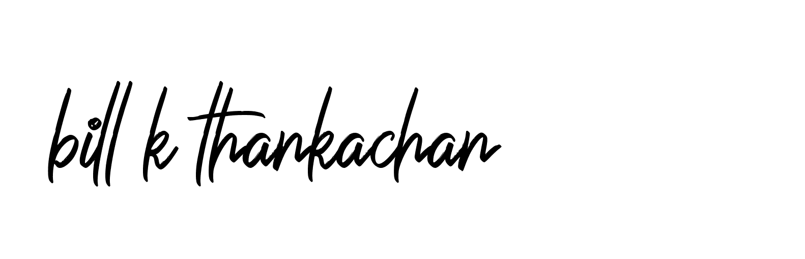 Signature of bill-k-thankachan