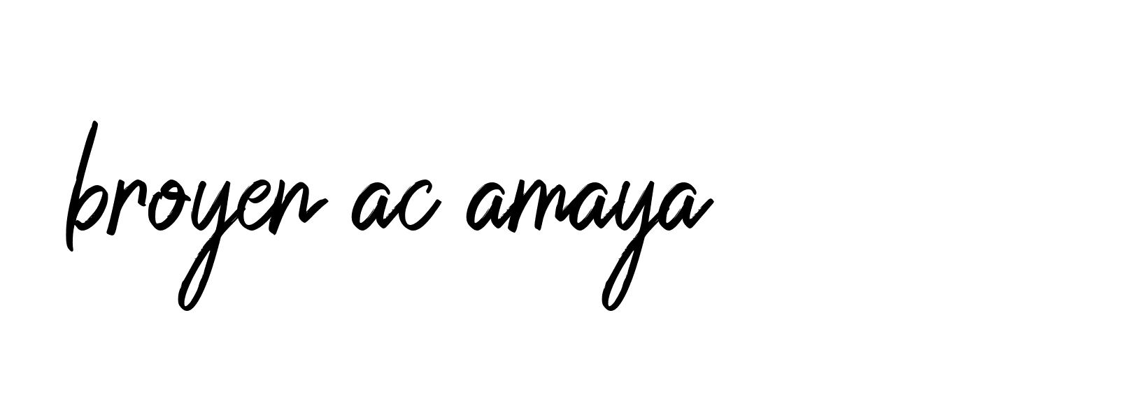 Signature of broyen-ac-amaya