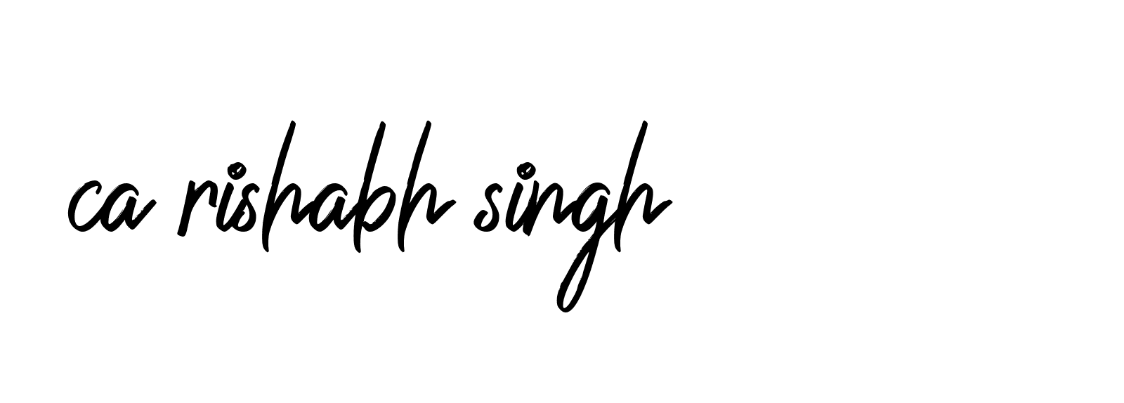 Signature of ca-rishabh-singh-