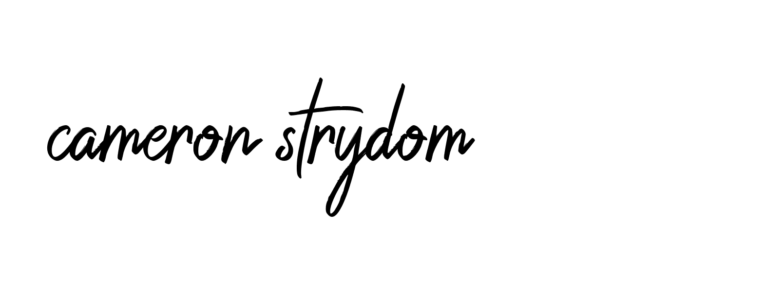 Signature of cameron-strydom