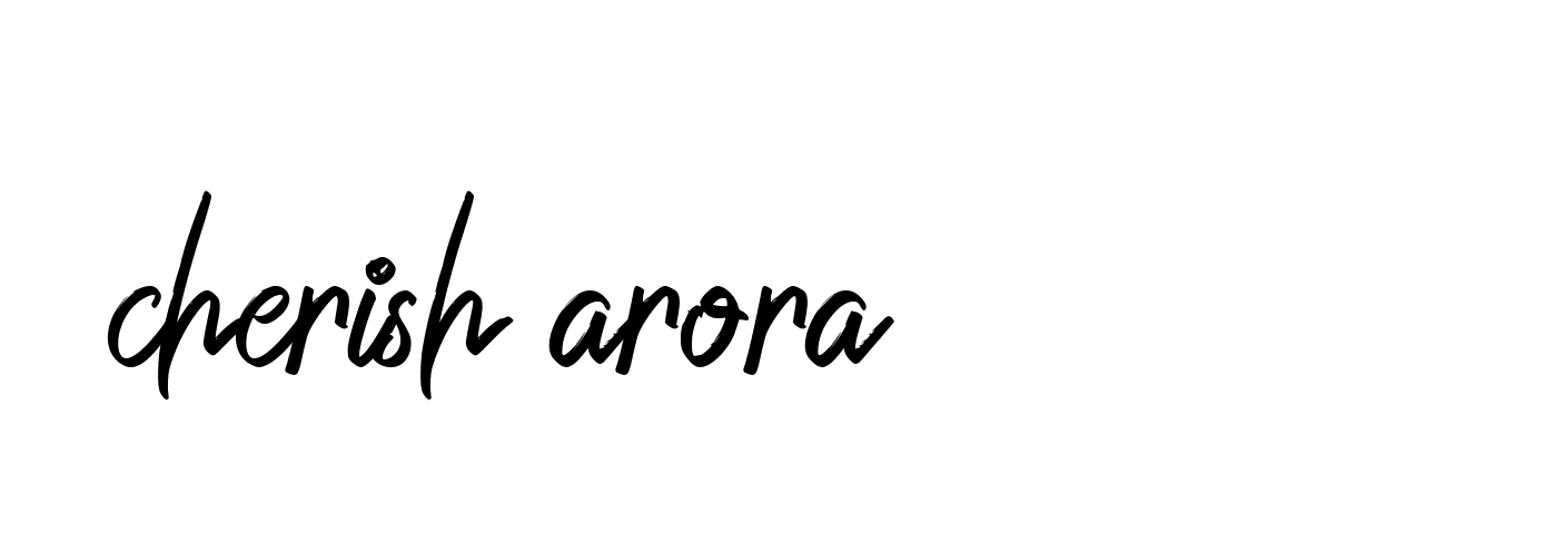 Signature of cherish-arora