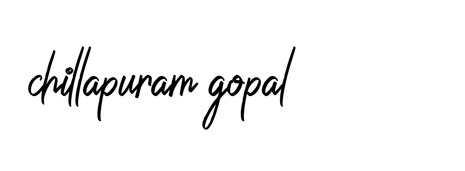 Signature of chillapuram-gopal