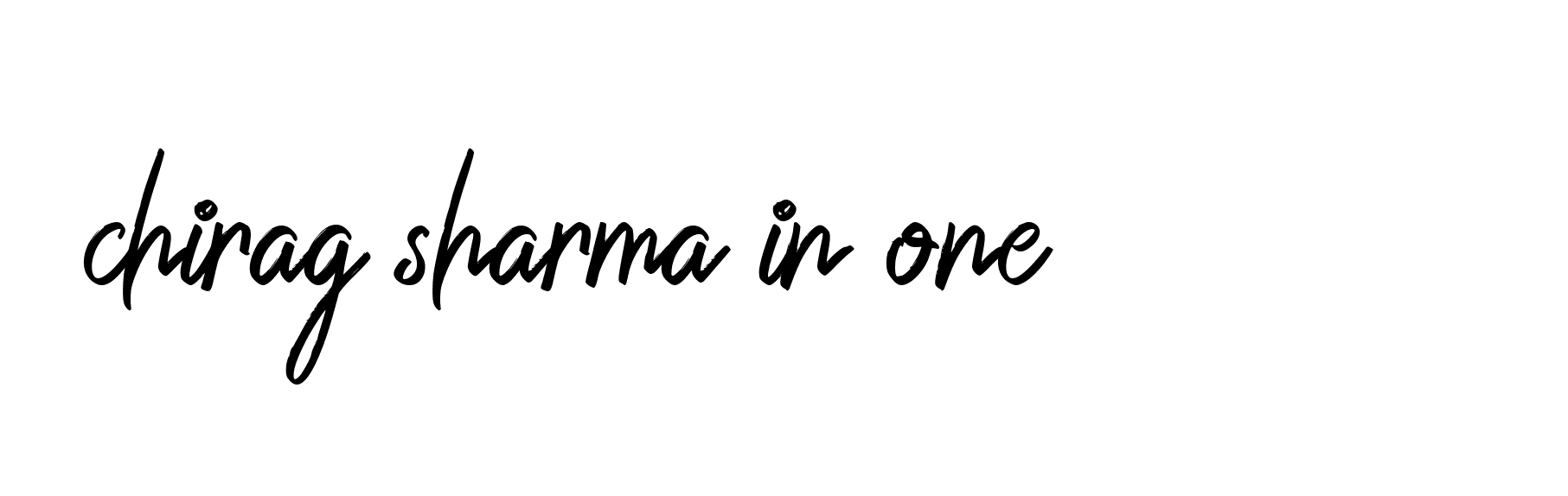 Signature of chirag-sharma-in-one