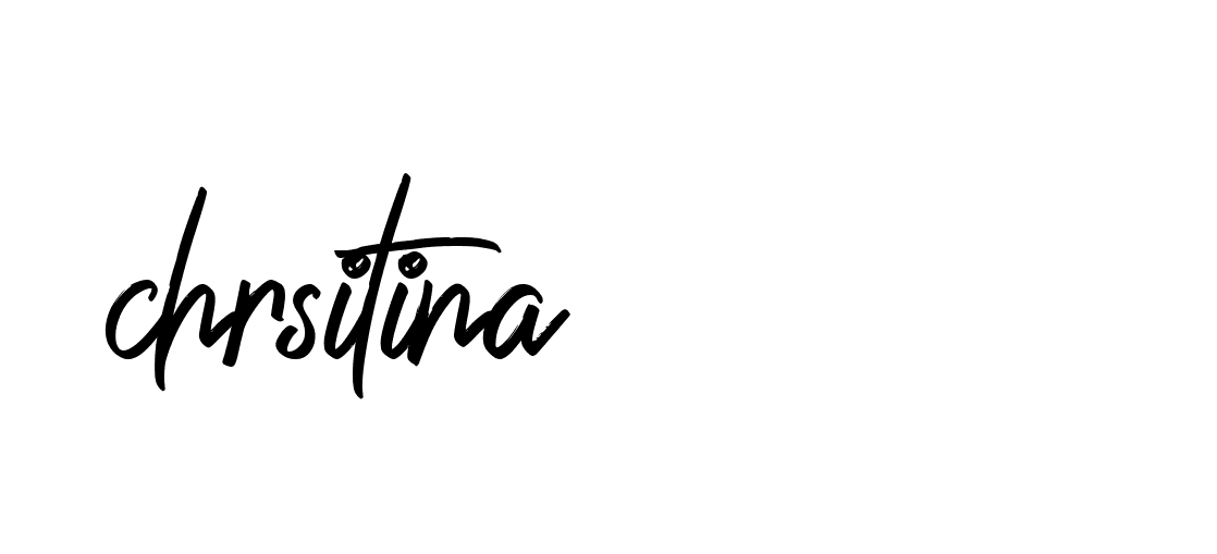 Signature of chrsitina