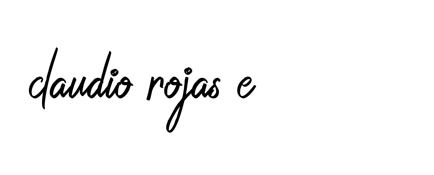 Signature of claudio-rojas-e