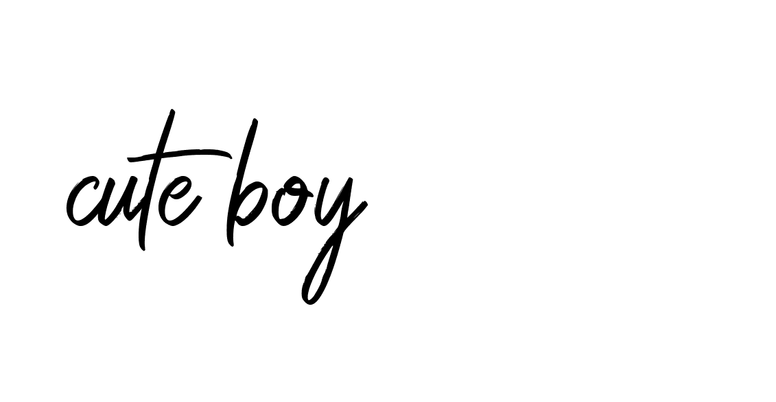 Signature of cute-boy