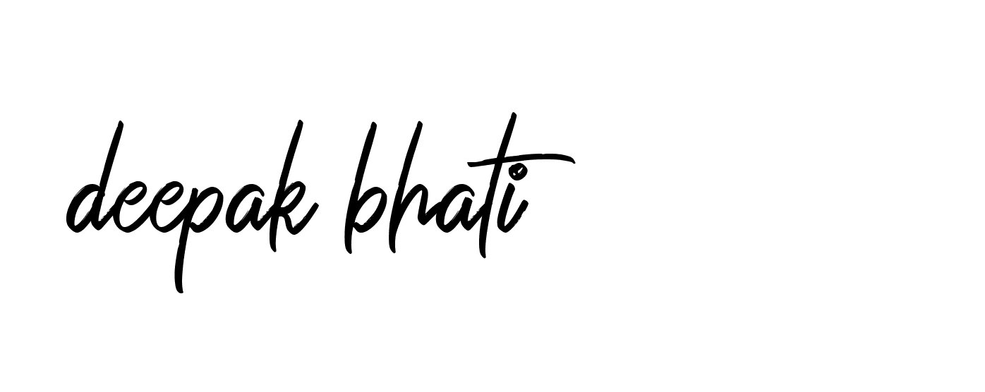 Signature of deepak-bhati-