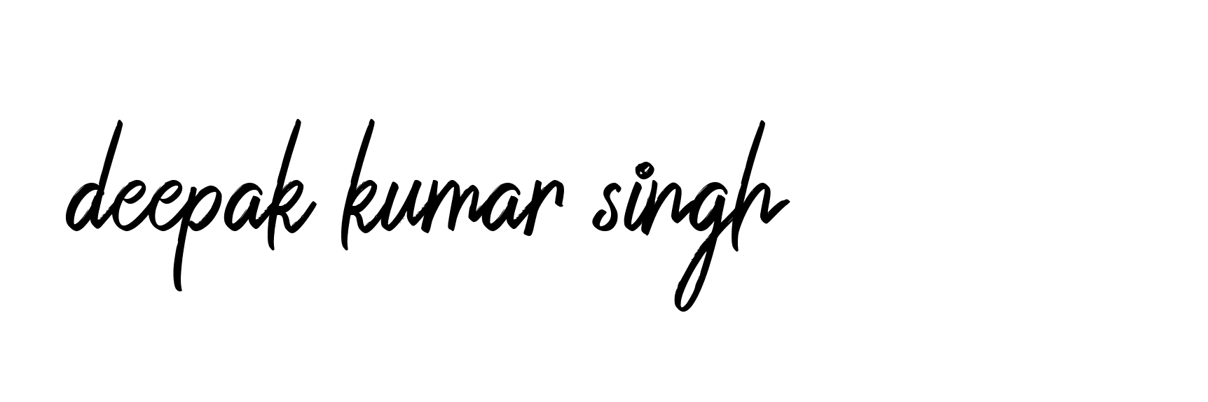 Signature of deepak-kumar-singh