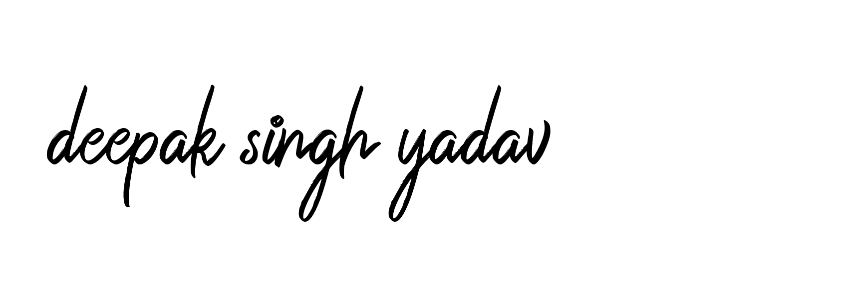 Signature of deepak-singh-yadav