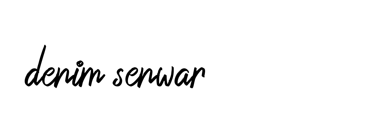 Signature of denim-senwar