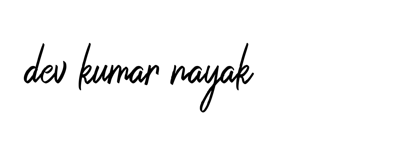 Signature of dev-kumar-nayak