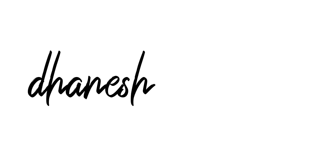 Signature of dhanesh